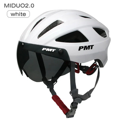 Ultralight Bicycle Helmet with Magnetic Windproof Lenses-1